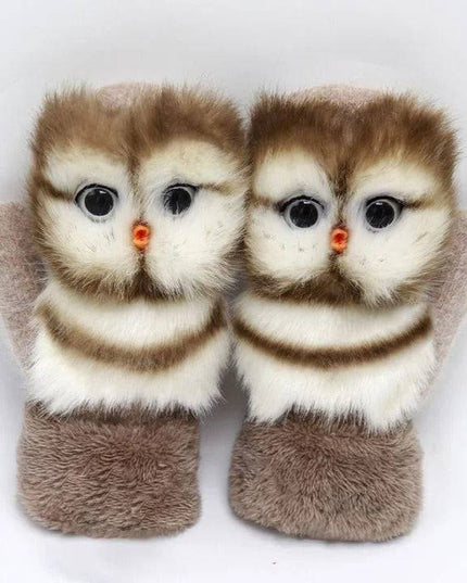 2022 new cartoon plush knitted gloves🌈 - Libiyi