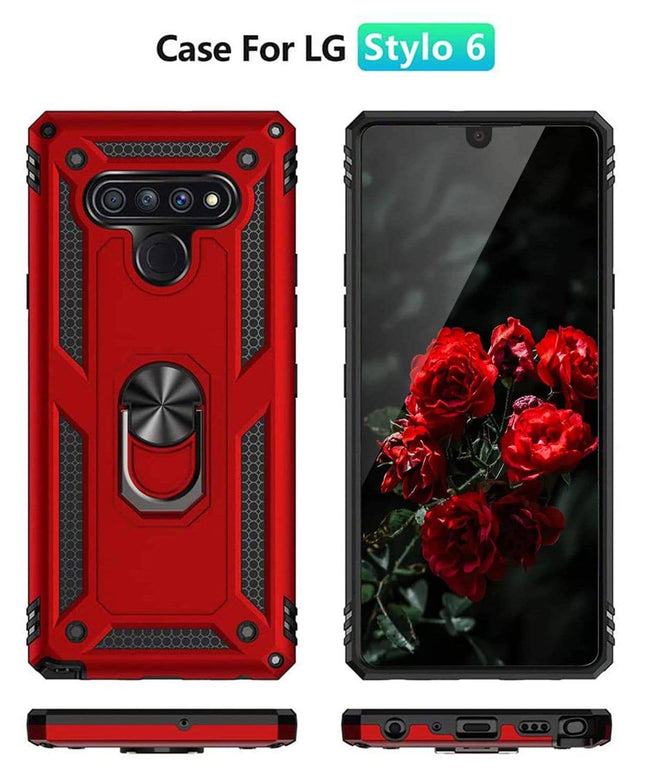 2021 New Luxury Armor Ring Bracket Phone case For LG Stylo6-Fast Delivery - Libiyi