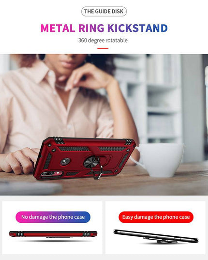 2022 Luxury Armor Ring Bracket Phone case For MOTO E6 Plus-Fast Delivery - Libiyi