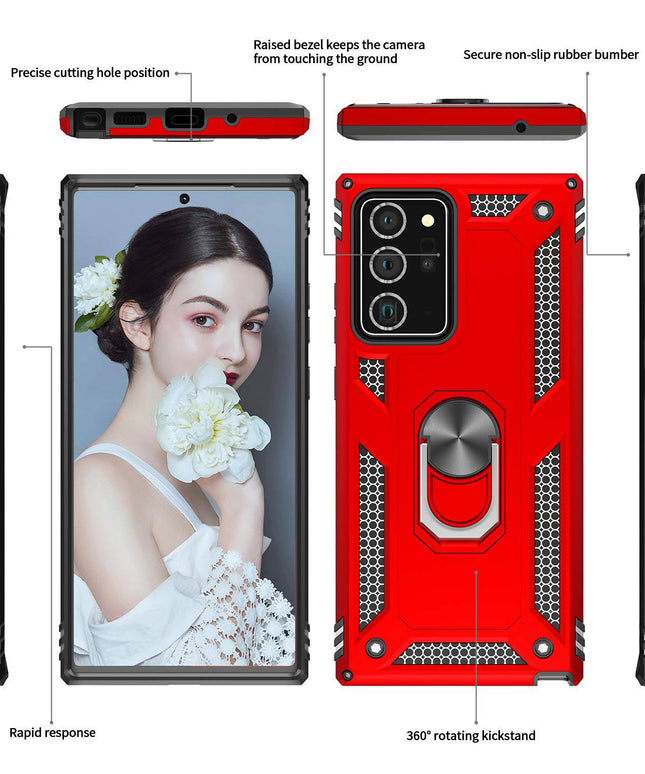 Luxury Armor Ring Bracket Phone Case For Samsung Note 20 Ultra-Fast Delivery - Libiyi