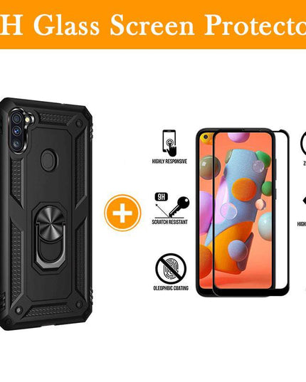 Luxury Armor Ring Bracket Phone Case For Samsung A11-Fast Delivery - Libiyi