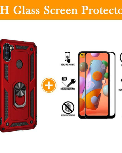 Luxury Armor Ring Bracket Phone Case For Samsung A11-Fast Delivery - Libiyi