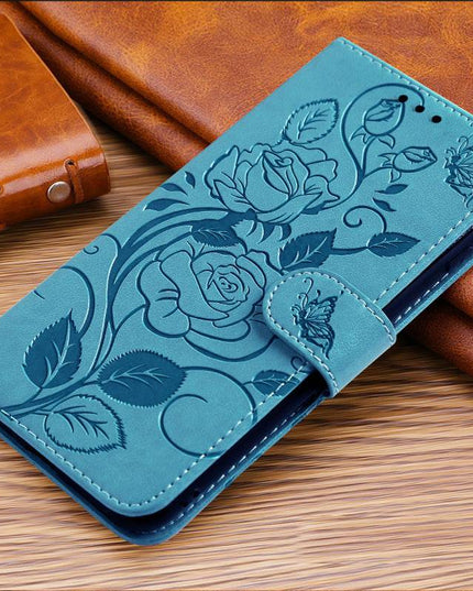 3D Embossed Rose Wallet Case For Google Pixel 6 - Libiyi