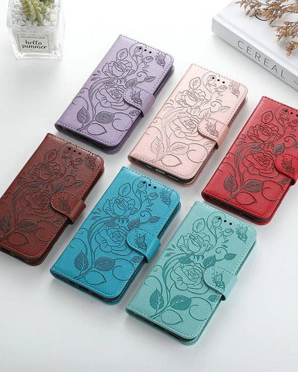 3D Embossed Rose Wallet Case For Samsung A52(4G/5G) - Libiyi