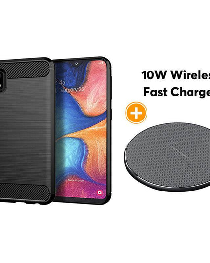 Luxury Carbon Fiber Case For Samsung A10E - Libiyi