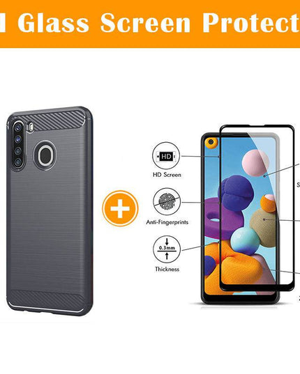 Luxury Carbon Fiber Case For Samsung A21(US and EU Version) - Libiyi