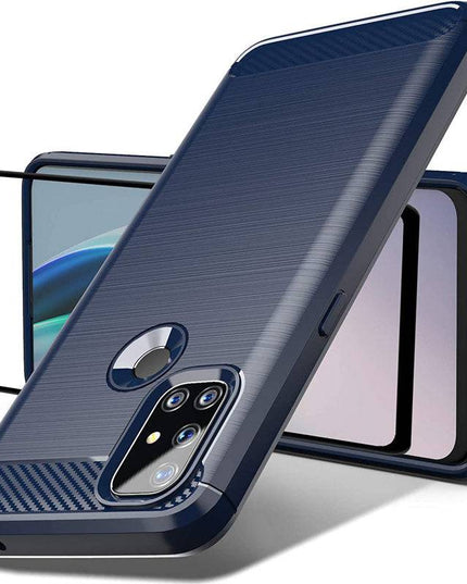 Luxury Carbon Fiber Case For Oneplus Nord N10 5G With Screen Protector - Libiyi