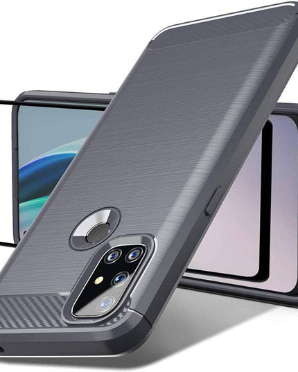 Luxury Carbon Fiber Case For Oneplus Nord N10 5G With Screen Protector - Libiyi