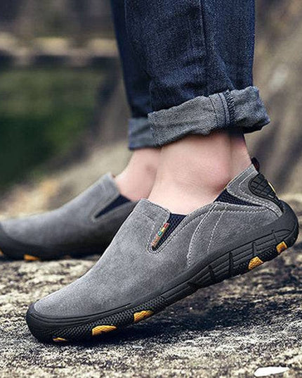 Men's Loafers & Slip-Ons Casual Daily Pigskin Breathable Non-slipping Wear Proof Walking Shoes - Libiyi