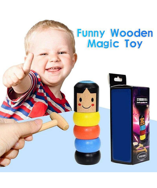 Unbreakable wooden Man Magic Toy - Libiyi