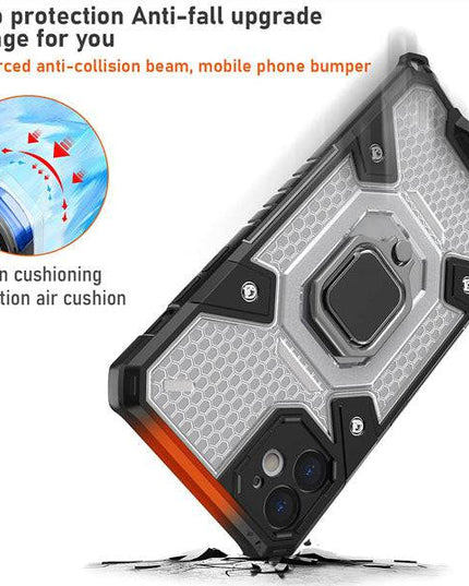 Super Cooling Armor Ring Honeycomb style Case For iPhone - Libiyi