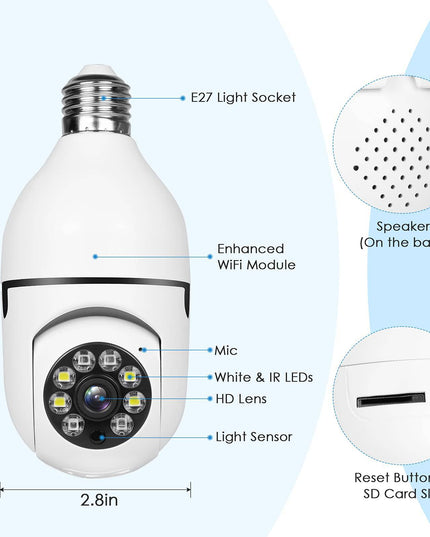 Keilini light bulb security camera-4