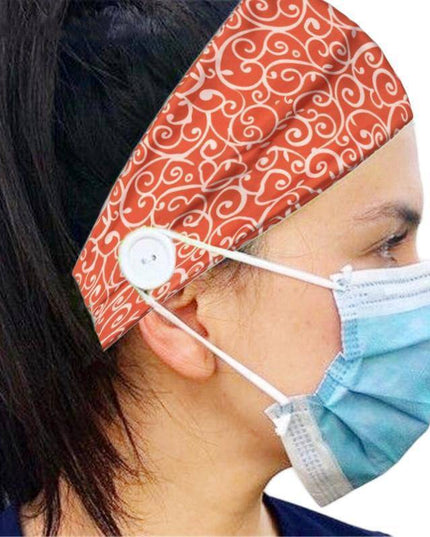 Button Elastic Hair Bands For Ear Saver - Libiyi