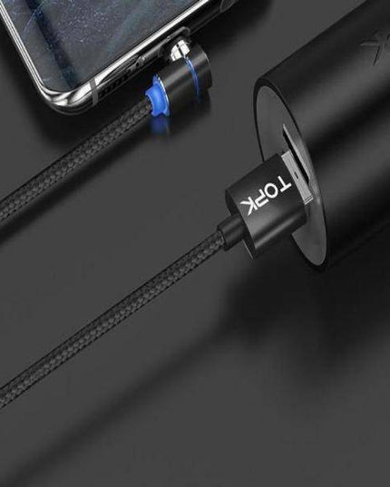 3 in 1 360° Magnetic Charging Cable for Huawei iPhone Samsung - Libiyi