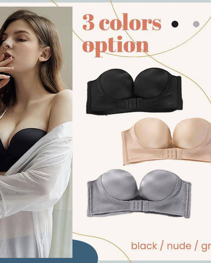 Strapless Front Buckle Lift Bra - Libiyi