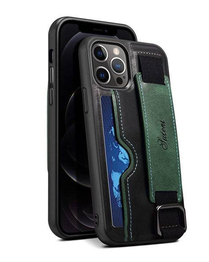 2022 Protective Leather Kickstand Wristband Case For iPhone - Libiyi